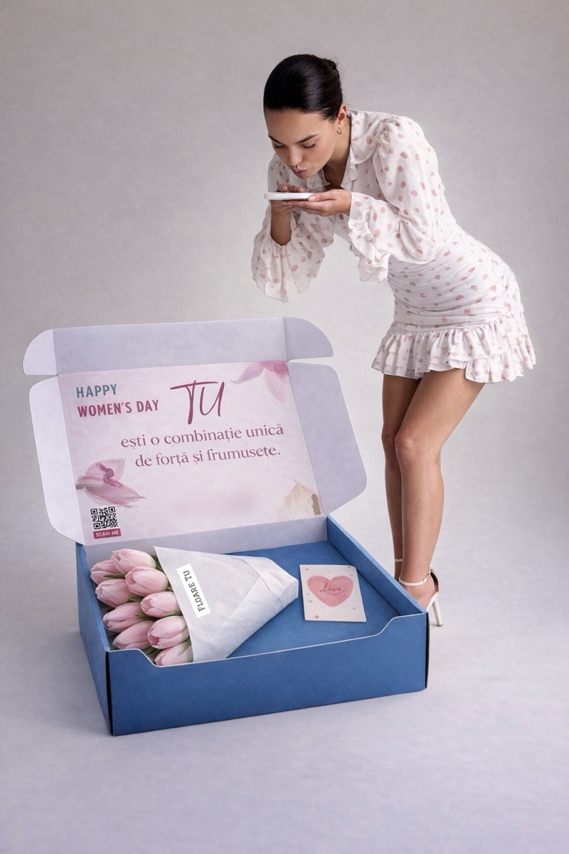 Women's Day personalized flower box
